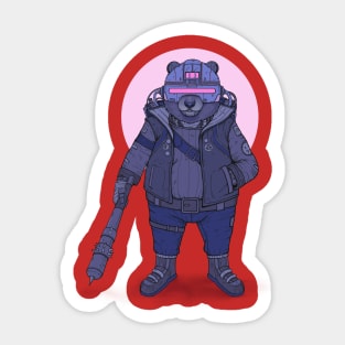 Cybear Punk Sticker